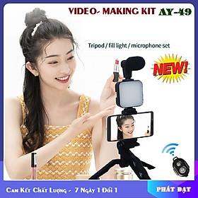 Mua Giá đỡ livestream có đèn Tích Hợp Mic Thu Âm  Chuyên Quay Video  Tiktok  Vlog  Livestream bán hàng