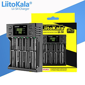 Liitokala Li-Sh 18650 bộ sạc thông minh chslot LED cho 26650 21700 18350 A AAA z.ShV Bộ sạc dò phân cực tự động 1.2V Màu sắc: Li-Sh