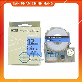 Mua Nhãn in TEPRA - EPSON LC-4LBP (SC12BW) – Chữ đen nền xanh dương 12MM X 8M  - Dùng cho máy in nhãn TEPRA - EPSON  Hàng nhập khẩu 