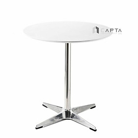 Mua Bàn cafe mặt gỗ mdf TE1552-06W Nội thất Capta Bàn tiếp khách mặt gỗ MDF ống chân inox đế chân nhôm chống rỉ hcm