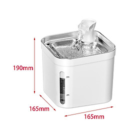 Automatic Dog Water Dispenser Mute Feeding Bowl, Portable Pet Drinking Feeder, 2.2L Cat Water Fountain for Cats Kitten Puppy Dogs Home