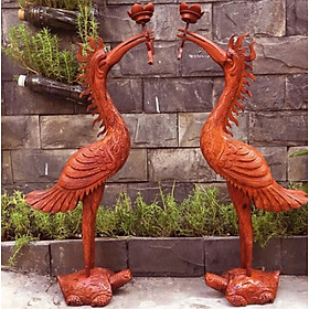 Mua Cặp hạc thờ gỗ hương cao 50cm