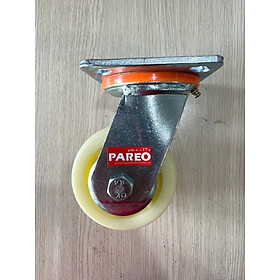 Mua Bánh xe đẩy nhựa  trắng tải nặng càng xoay - 100-125-150-200mm - Happy Move Thái Lan