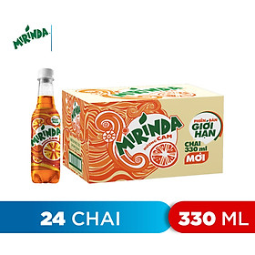 Thùng 24 Chai Nước Ngọt Có Gas Mirinda Cam (330ml/ Chai)