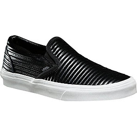 Giày Nữ Vans Classic Slip-On Moto Leather VN0A38F7OGG