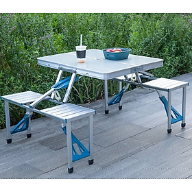 Mua Bộ bàn ăn xếp gọn du lịch 4 người nhôm cao cấp siêu nhẹ RE0413