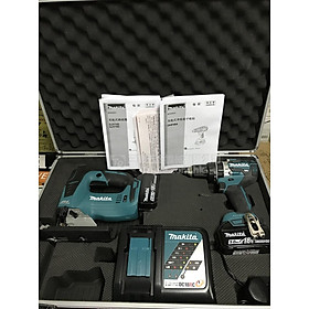 BỘ MÁY KHOAN VẶN VÍT VÀ CƯA LỌNG DÙNG PIN 18V MAKITA DLX2202TX1 (1 SẠC NHANH 2 PIN 18V/5.0AH) - HÀNG CHÍNH HÃNG