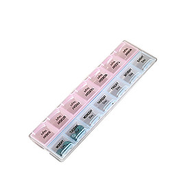 7 Day Pill Box Medicine Tablet Dispenser Organizer Weekly Storage Case for AM PM
