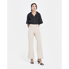 Quần Dài Ống Loe Nữ Thời Trang JUNO Nhẹ Lưng Liền JNQDA019