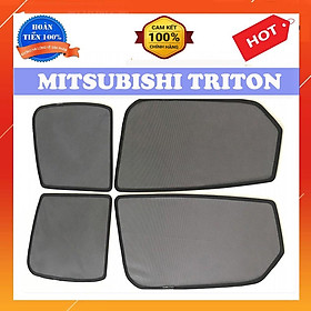 Che Nắng Nam Châm Xe Mitsu Triton 2016 đến 2021  Rèm Che Nắng Ô tô Loại 1 Dày Dặn Nam Châm Hút Mạnh, Chuẩn Form Xe