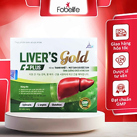 Hình ảnh Viên Uống Tăng Cường Chức Năng Gan Cho Người Men Gan Cao Gan Nhiễm Mỡ Viêm Gan Liver Gold plus ( Hộp 60 viên )