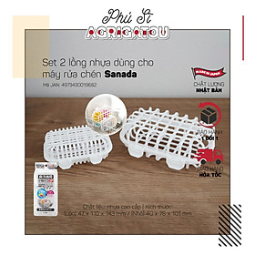 Set 2 lồng nhựa dùng cho máy rửa chén Sanada