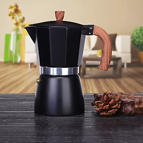 Bình Moka pha cà phê thiết kế theo  phong cách Ý cổ điển 3 cup 150ml nhỏ gọn tiện lợi