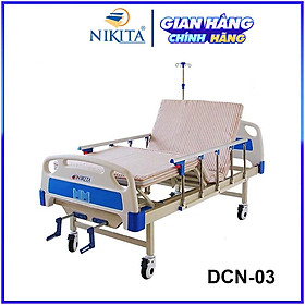 Mua Giường bệnh y tế cao cấp đa chức năng - DCN03 chính hãng NIKITA - Chức năng nâng đầu - Nâng chân - Có chổ để bô
