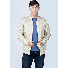 Áo Jacket Khaki Bomber Nam In Họa Tiết Novelty NJKMHTMT3R1905662 - Kem