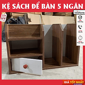 Mua Kệ Sách Gỗ MDF Để Bàn 5 Ngăn 1 Ngăn Kéo  Tủ Hồ Sơ Tài Liệu Để Phòng Làm Việc Cao Cấp