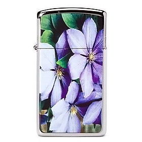 Bật Lửa Zippo 24525 - Slim Purple Flowers