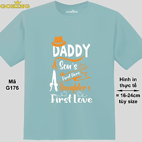 First Hero, First Love, mã G176. Hãy tỏa sáng như kim cương, qua chiếc áo thun Goking siêu hot cho nam nữ trẻ em, áo phông cặp đôi, gia đình, đội nhóm