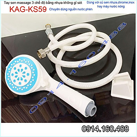Mua Vòi sen tắm nhựa  vòi hoa sen nhựa Kace KAG-KS15- giá tốt dùng bền bỉ dùng vùng nước phèn vùng biển