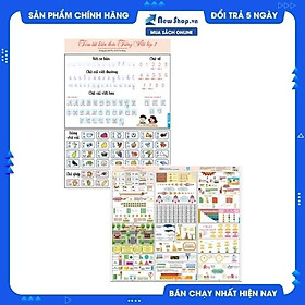 Download sách Combo Bảng Tóm Tắt Kiến Thức Tiếng Việt + Toán Lớp 1 Theo Chương Trình Giáo Dục Mới)