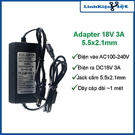 Mua Nguồn adapter 18V 3A giắc cắm 5.5x2.1mm