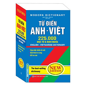 Sách - Từ điển Anh Việt 225000 mục từ & định nghĩa (bìa mềm)