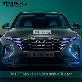 Hyundai Tucson 2022 PPF TPU đèn định vị chống xước tự hồi phục STARFILM