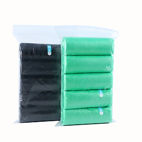 Mua 10 cuộn túi đựng rác sinh học tự phân hủy  45*50 cm - Bao rác mỏng nhưng rất dai  chịu lực và chắc