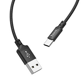 Mua Cáp sạc nhanh 3A Hoco chân Type-C dây Nylon cao cấp truyền Data nhanh chóng ổn định cho Android dài 2M - Hàng chính hãng