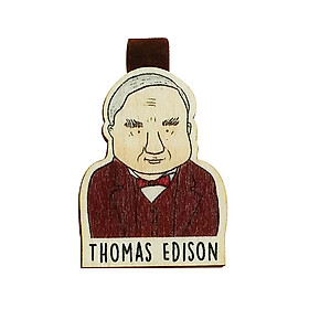 Bookmark gỗ nam châm Thomas Edison