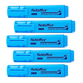 Bộ 5 Bút dạ quang FlexOffice FO-HL05