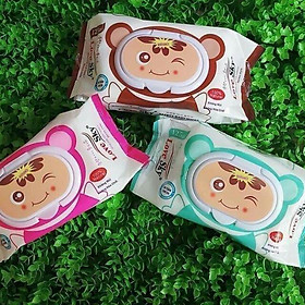 Mua Thùng 50 gói - Khăn giấy ướt không mùi SKY tiện lợi mang theo 80gram