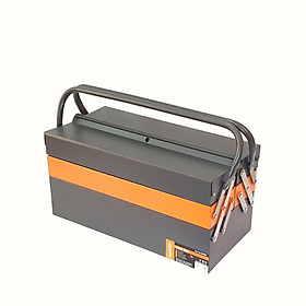 Hộp Đựng Dụng Cụ, Hộp Đựng Đồ Nghề Đa Năng Cỡ Lớn Thép Cao Cấp HARDEN 520202 3 Tầng 4 Khay 2 Tay Cầm - Có Sức Chịu Tải Lớn, Sơn Tĩnh Điện Sáng Bóng, Nhãn Mịn, Hạn Chế Trầy Xước - 42x20x20cm - Hàng Chính Hãng