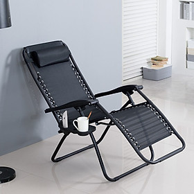 Mua Ghế gấp thư giãn siêu bền có khay để ly nước tiện lợi - Loại để 1 ly nước