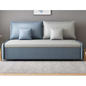 Mua Sofa giường đa năng hộc kéo HGK-02 ngăn chứa đồ tiện dụng Tundo KT 1m8 phối màu xám xanh