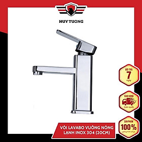 Mua VÒI LAVABO VUÔNG NÓNG LẠNH INOX 304 (20CM)