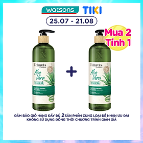 Dầu Gội Naturals By Watsons True Natural Aloe Vera Shampoo 490ml