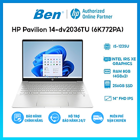 Mua Laptop HP Pavilion 14-dv2036TU 6K772PA (i5-1235U/8GB/256GB/Intel Iris Xe/14 FHD/Win 11/Silver)- Hàng Chính Hãng