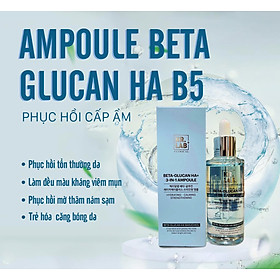Serum beta glucan bakuchiol HA+ B5 Kr. Lab kem nước dưỡng trắng lọ 50ml hạn 2026 bản mới nhất có B5