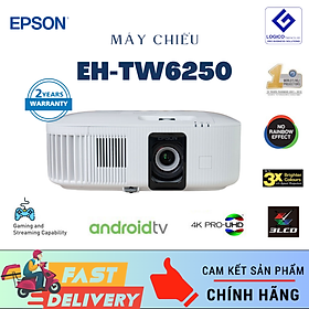 Máy chiếu 4K Android Epson TW6250 4K PRO-UHD độ sáng 2.800 Ansi Lumens - Hàng Chính Hãng 