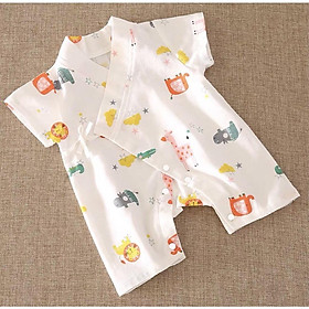 Body cộc tay cho bé mẫu buộc dây kiểu dáng dễ thương, quần áo trẻ em sơ sinh từ 3-12kg