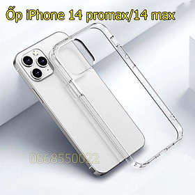 Ốp dành cho iPhone 14 pro max/ 14 pro/ 14/ 13 promax/ 12 trong suốt chống sốc đệm khí