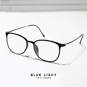 Kính Giả Cận, Gọng Kính Cận Nam Nữ Mắt Mèo Đen Bóng Siêu Nhẹ Không Độ Hàn Quốc - BLUE LIGHT SHOP