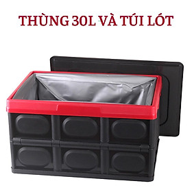 Thùng Đựng Đồ Gấp Gọn Trên Ô Tô Đựng Quần Áo Giày Dép Thực Phẩm Dung Tích 30l Và 55l - Phụ Kiện Xe Hơi Ruffo Cao Cấp