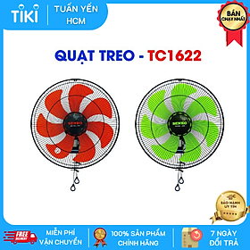 Quạt treo 2 dây mẫu mới 7 cánh Senko TC1622 (65W) - Màu ngẫu nhiên - Hàng chính hãng