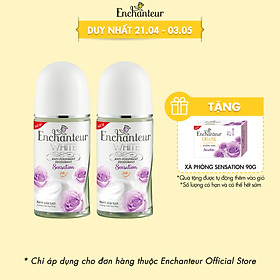 Combo 2 Lăn khử mùi trắng da Enchanteur Sensation/Delighful/Romantic 50ml/ Chai