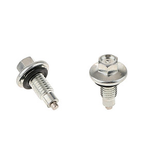 2Pcs  Engine Oil Drain Plug Nut Screw Repair  M12x1.75 for