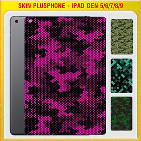 Mua Dán Skin cho mặt sau iPad Gen 5  Gen 6 9.7 inch  Gen 7  Gen 8  Gen 9 10.2 inch màu matrix camo