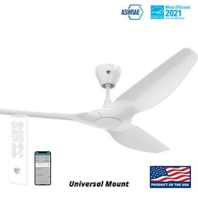 Quạt Trần Thông Minh Haiku WHITE 44 inch - Động Cơ EC Vận Hành Êm Ái Và Bền Bỉ  - Hàng Chính Hãng