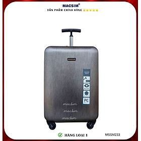 Vali cao cấp Macsim Smooire MSSM233 cỡ 21 inch màu đen-gold-tím - Hàng loại 1